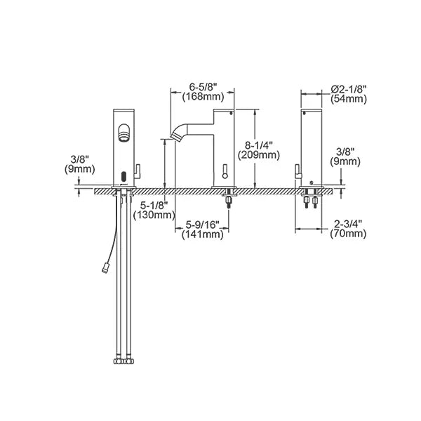 Chrome plated Brass Chrome Bathroom Faucet Chrome 2