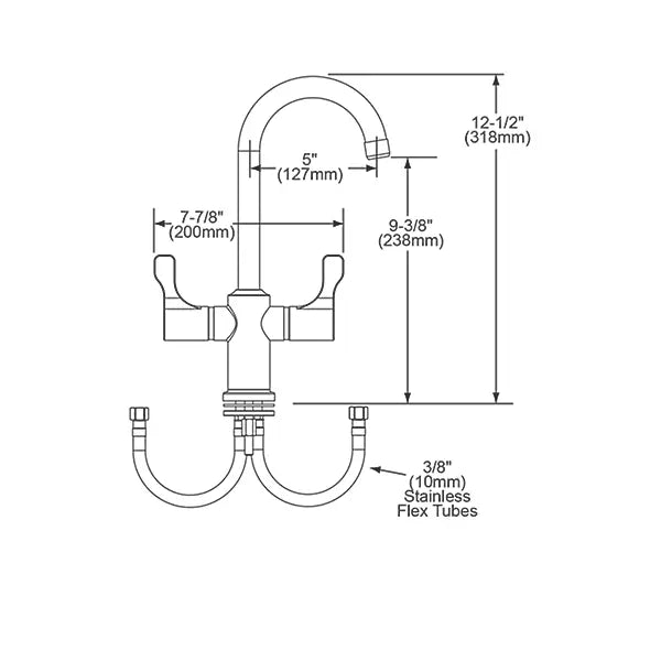 Chrome plated Brass Chrome Kitchen Faucet Chrome 3