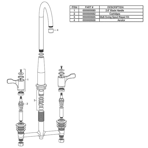 Chrome plated Brass Chrome Kitchen Faucet Chrome 2