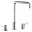 Chrome plated Brass Chrome Kitchen Faucet Chrome 1