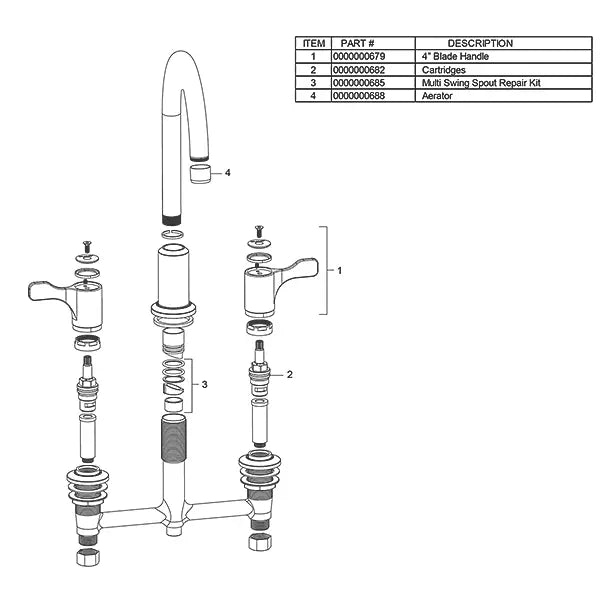 Chrome plated Brass Chrome Kitchen Faucet Chrome 3