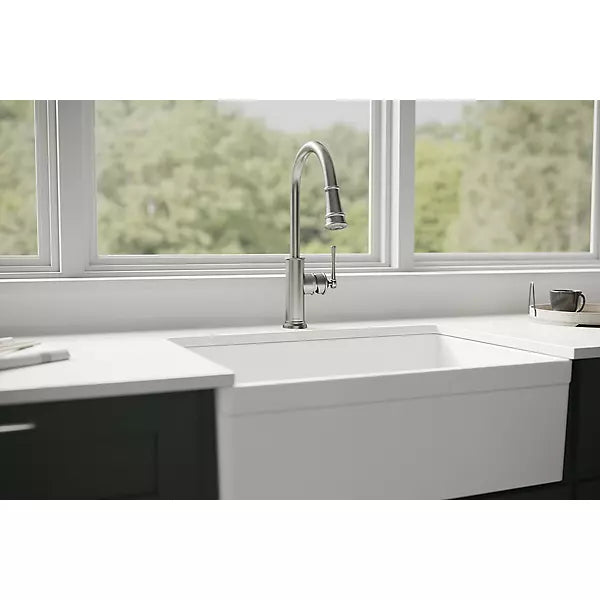 Explore Brass Lustrous Steel Kitchen Faucet Lustrous Steel 4