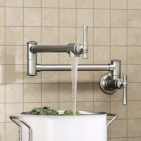 Brass Lustrous Steel Kitchen Faucet Lustrous Steel 2