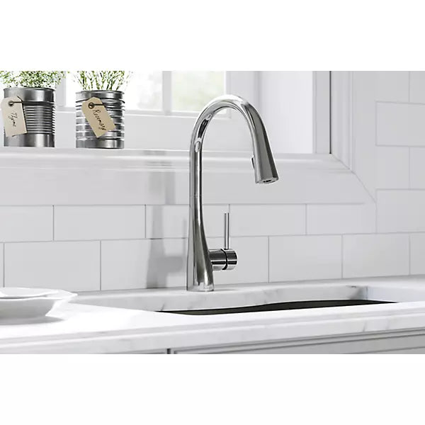 Brass Chrome Kitchen Faucet Chrome 2