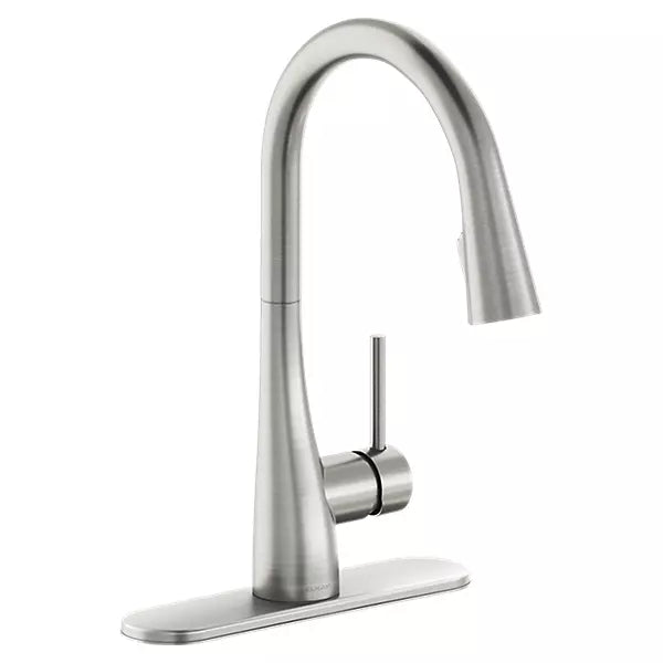Brass Lustrous Steel Kitchen Faucet Lustrous Steel 3