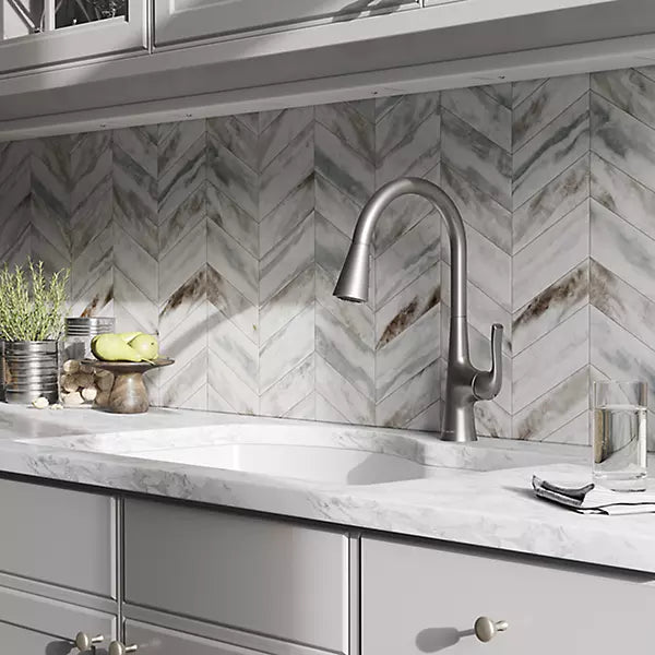 Harmony Brass Lustrous Steel Kitchen Faucet Lustrous Steel 6