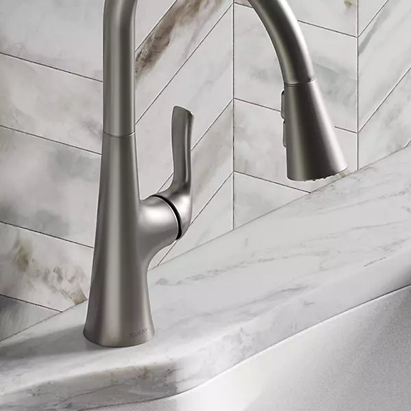 Harmony Brass Lustrous Steel Kitchen Faucet Lustrous Steel 3