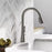 Harmony Brass Lustrous Steel Kitchen Faucet Lustrous Steel 2
