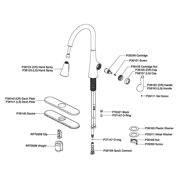 Harmony Brass Chrome Kitchen Faucet Chrome 11