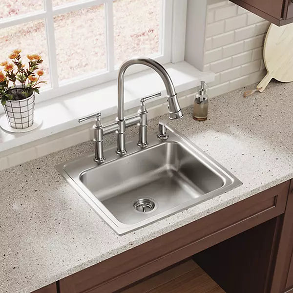 Explore Brass Lustrous Steel Kitchen Faucet Lustrous Steel 2