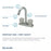Chrome plated Brass Chrome Bathroom Faucet Chrome 2
