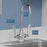 Chrome plated Brass Chrome Kitchen Faucet Chrome 3