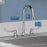 Chrome plated Brass Chrome Kitchen Faucet Chrome 3