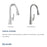 Harmony Brass Lustrous Steel Kitchen Faucet Lustrous Steel 8