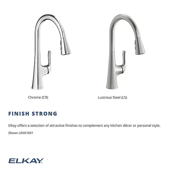 Harmony Brass Lustrous Steel Kitchen Faucet Lustrous Steel 8