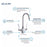 Chrome plated Brass Chrome Kitchen Faucet Chrome 4