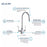 Chrome plated Brass Chrome Kitchen Faucet Chrome 4