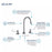 Chrome plated Brass Chrome Kitchen Faucet Chrome 4
