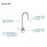 Chrome plated Brass Chrome Bathroom Faucet Chrome 3