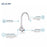 Chrome plated Brass Chrome Bathroom Faucet Chrome 3
