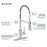 Avado Brass Lustrous Steel Kitchen Faucet Lustrous Steel 4
