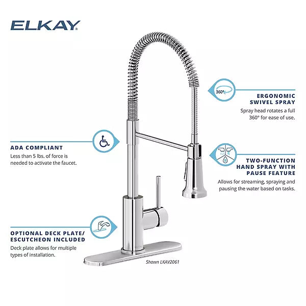 Avado Brass Chrome Kitchen Faucet Chrome 4