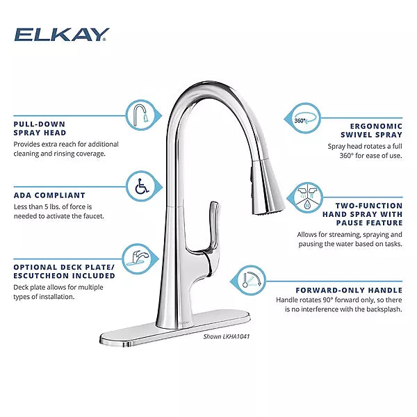 Harmony Brass Chrome Kitchen Faucet Chrome 9