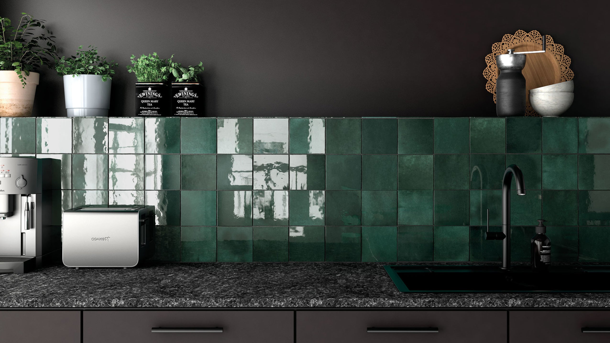 Bedrosians Cloe Grn Green Glossy Ceramic Tile Lowest Price — Stone