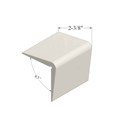 Tarkett Johnsonite 01 Snow White Vinyl Corner Wall Guard — Stone & Tile