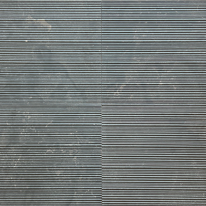 Belgian Blue Bamboo Textured Limestone Tile - 12" x 24" x 3/8"