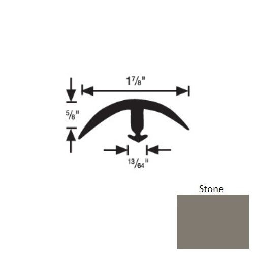 Flexco FlexTones 024 Stone Thermoplastic Vinyl Snap Down Super Edge ...