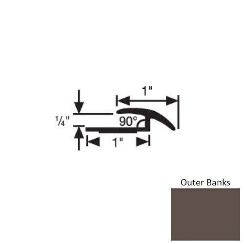 Flexco FlexTones 038 Outer Banks Vinyl Resilient To Carpet Transition