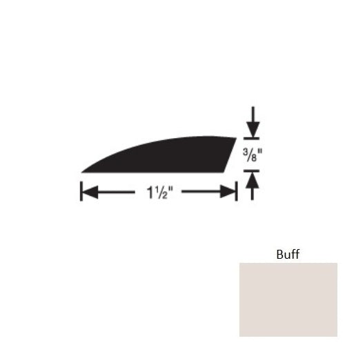 Flexco FlexTones 094 Buff Thermoplastic Vinyl Carpet Edge Reducer ...