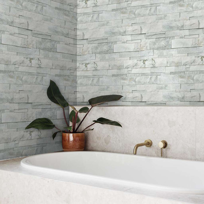 Firestone Bianco Venatino Split Face 6" x 24"