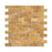 Golden Sienna Travertine Mosaic - 1" x 2" Brick Split Face