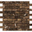 Emperador Dark Marble Mosaic - 1" x 2" Brick Tumbled