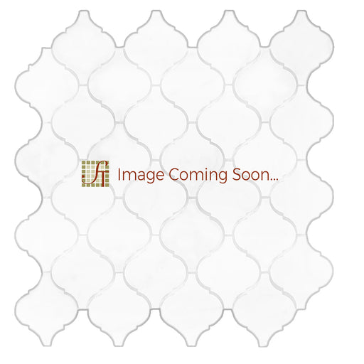 Oriental White Casablanca Polished Marble Mosaic - Arabesque