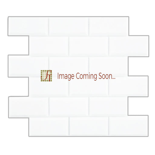 White Pearl Marble Mosaic - 2" x 4" Beveled Brick Polished