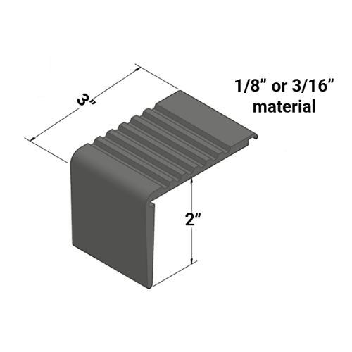 johnsonite rubber stair tread with integrated riser Tarkett Johnsonite Charcoal Angle Fit Stair Tread with Riser — Stone & Tile Shoppe, Inc