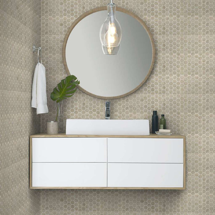 Crown Beige Light Textured Porcelain