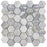 Full Sheet Sample - Metropolitan Contempo Oasis Deco Hexagon Natural Stone Mosaic - 2" Multi Finish