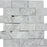 Full Sheet Sample - Pietra Antica Antique Stones Nuvoloso Split Face Brick Marble Mosaic - 2" x 4" Brushed