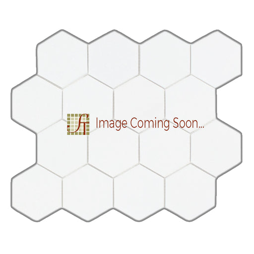 Bianco Dolomite Polished Marble Mosaic - 3" Hexagon