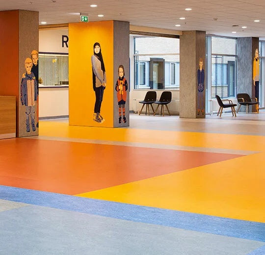 Marmoleum Fresco Golden Sunset Linoleum 3125-79105-cut Topshield Pro