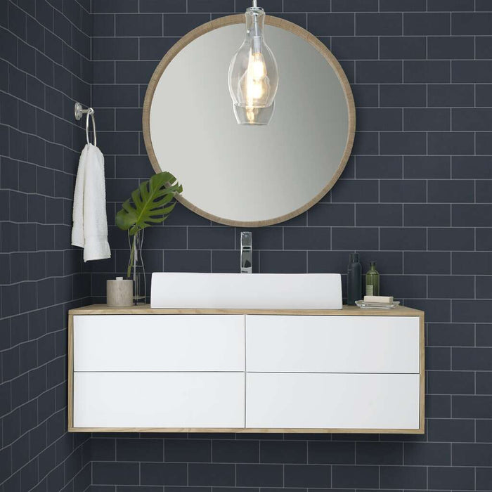 Lane Ave Midnight Glossy Porcelain