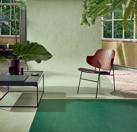 Marmoleum Fresco Hunter Green Linoleum 3271-cut