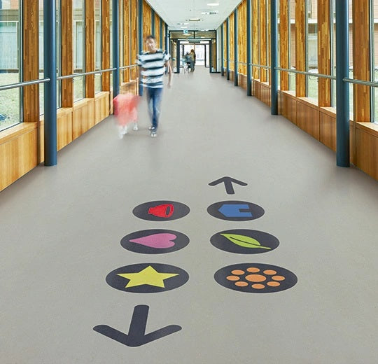 Marmoleum Composition Sheet MCS Orbit Linoleum 3724-cut