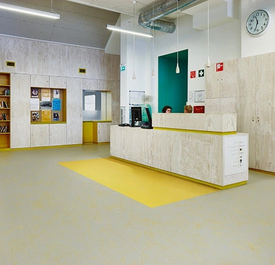 Marmoleum Decibel Yellow Glow Linoleum 374135-cut Topshield Pro