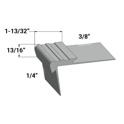 Tarkett Johnsonite 38 Pewter Vinyl Slim Line Nosing Lowest Price