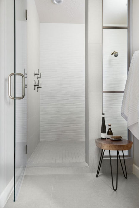 Arizona Tile 3D White Ribbon Matte Ceramic Tile | Lowest Price — Stone ...